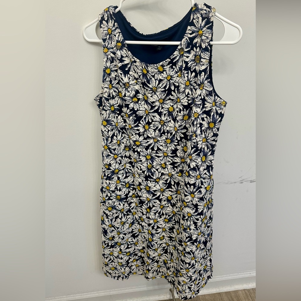 Ronni Nicole Navy and White Floral Dress